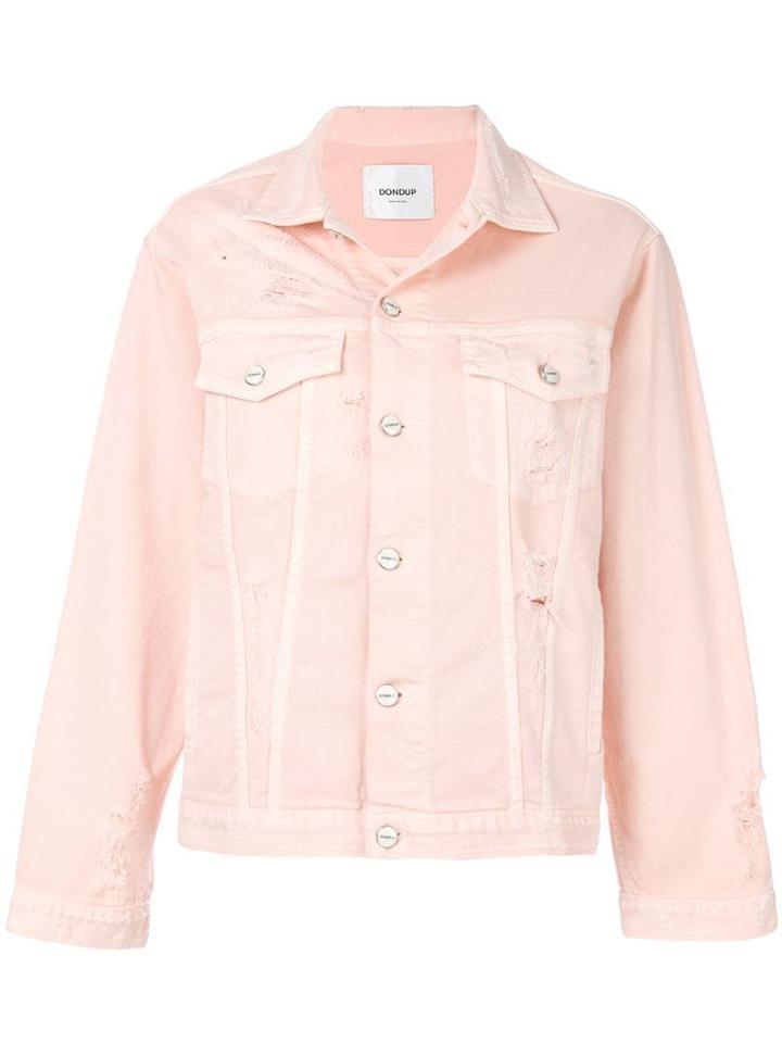 Dondup Distressed Denim Jacket - Pink