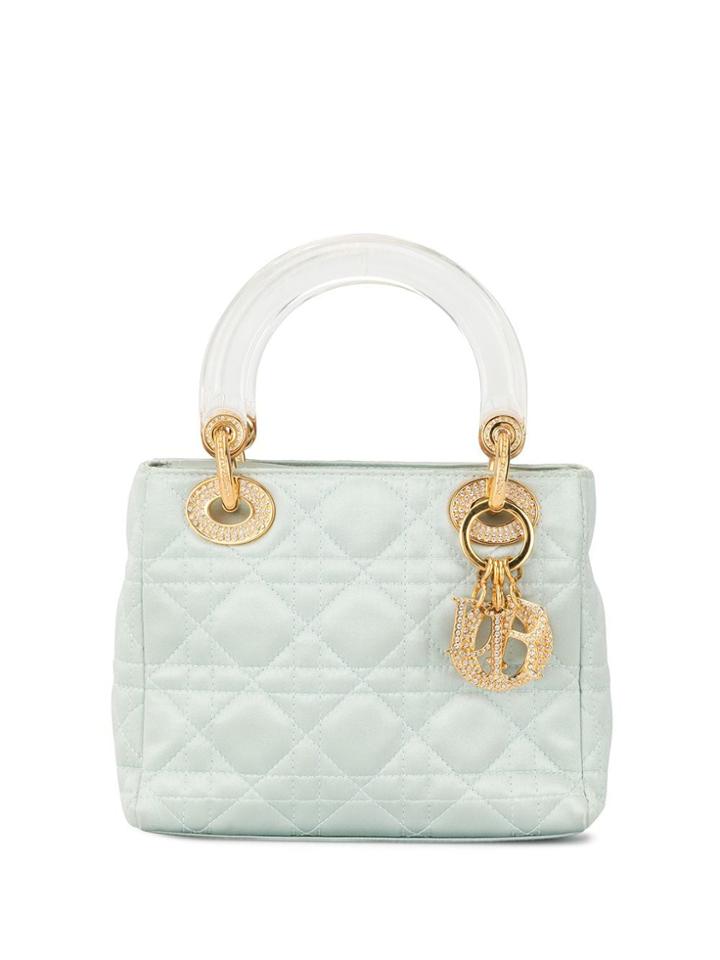 Christian Dior Pre-owned Mini Lady Dior Cannage 2way Bag - Blue