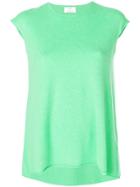 Allude Cap-sleeve Cashmere Jumper - Green