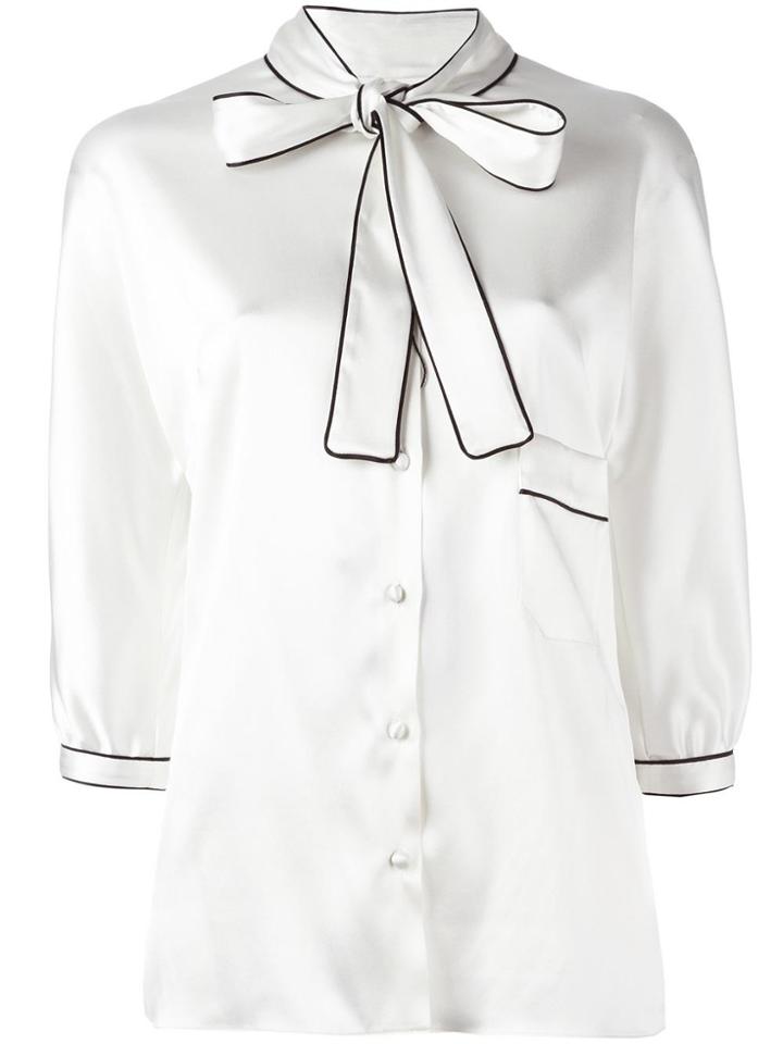 Dice Kayek Gathered Satin Blouse - Black