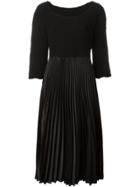 Comme Des Garçons Vintage Pleated Midi Dress - Black