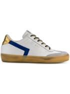 Leather Crown Colour Block Sneakers - White
