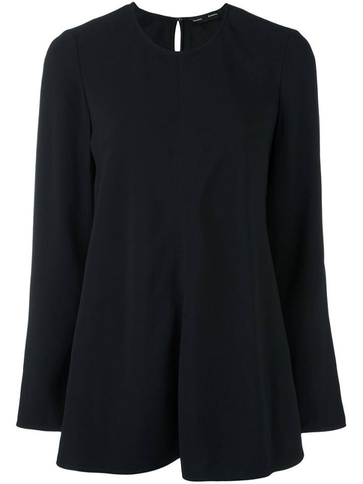Proenza Schouler Longsleeved Flared Blouse - Black