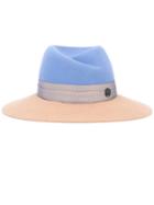 Maison Michel Virginie Hat, Women's, Size: Small, Blue, Wool Felt