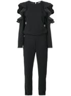 P.a.r.o.s.h. Ruffled Jumpsuit - Black