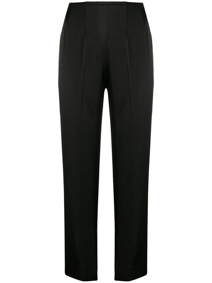Pt01 Colour Block Slim-fit Trousers - Black