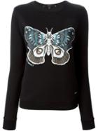 Gucci Butterfly Print Sweater, Women's, Size: S, Black, Cotton