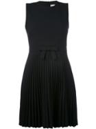 Fit And Flared Dress - Women - Polyester/spandex/elastane/acetate/viscose - 40, Black, Polyester/spandex/elastane/acetate/viscose, Red Valentino