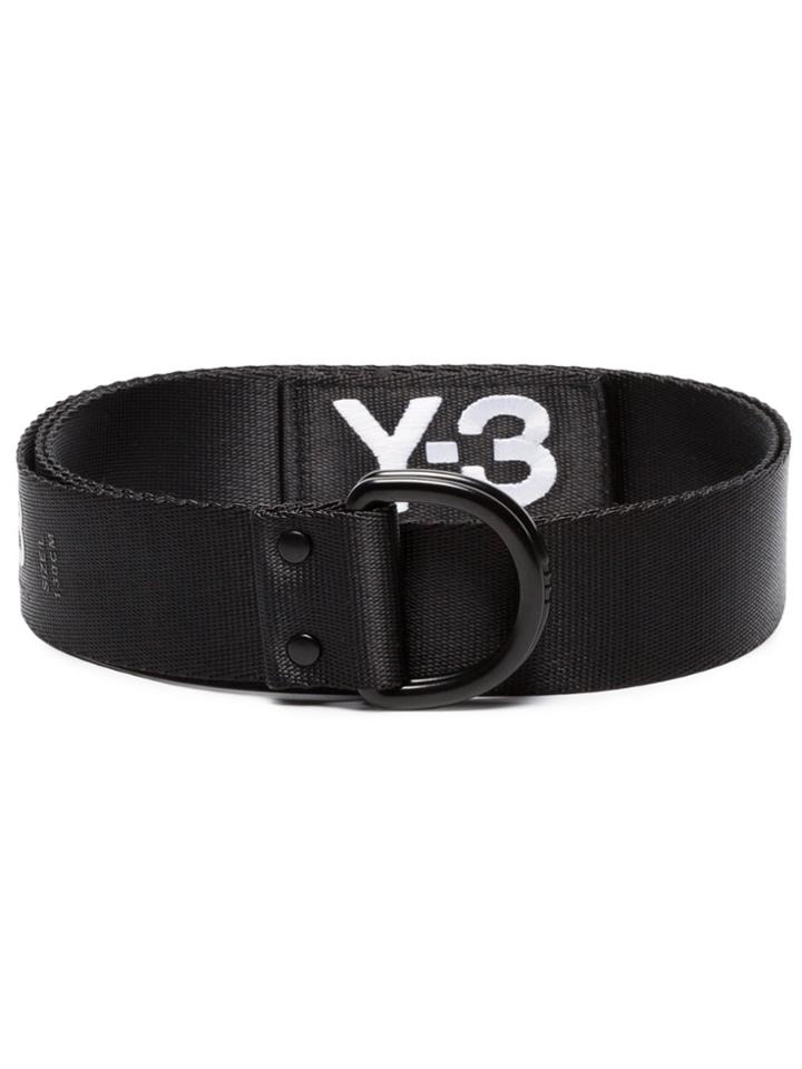 Y-3 Logo Webbing Belt - Black
