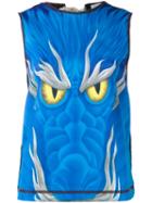 J.w.anderson - Dragon Print Tank Top - Women - Polyester/spandex/elastane - 10, Blue, Polyester/spandex/elastane