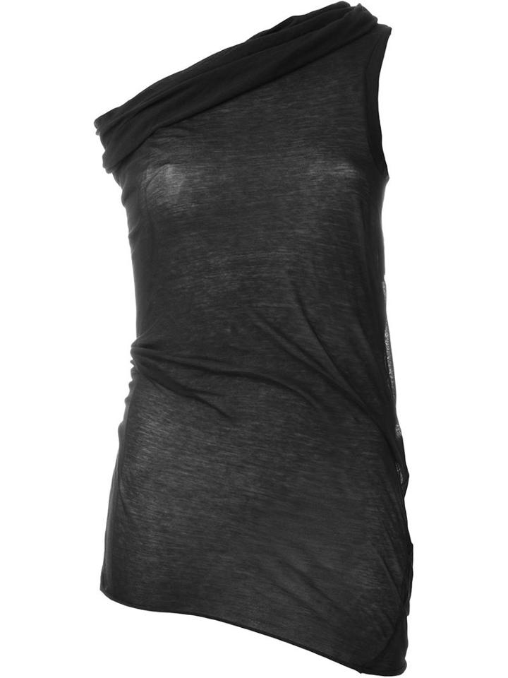 Rick Owens One-shoulder Draped Top