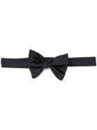 Brunello Cucinelli Satin Bow Tie - Blue