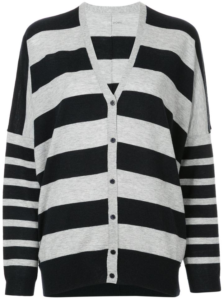 Marc Cain Striped Cardigan - Black