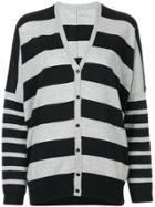 Marc Cain Striped Cardigan - Black