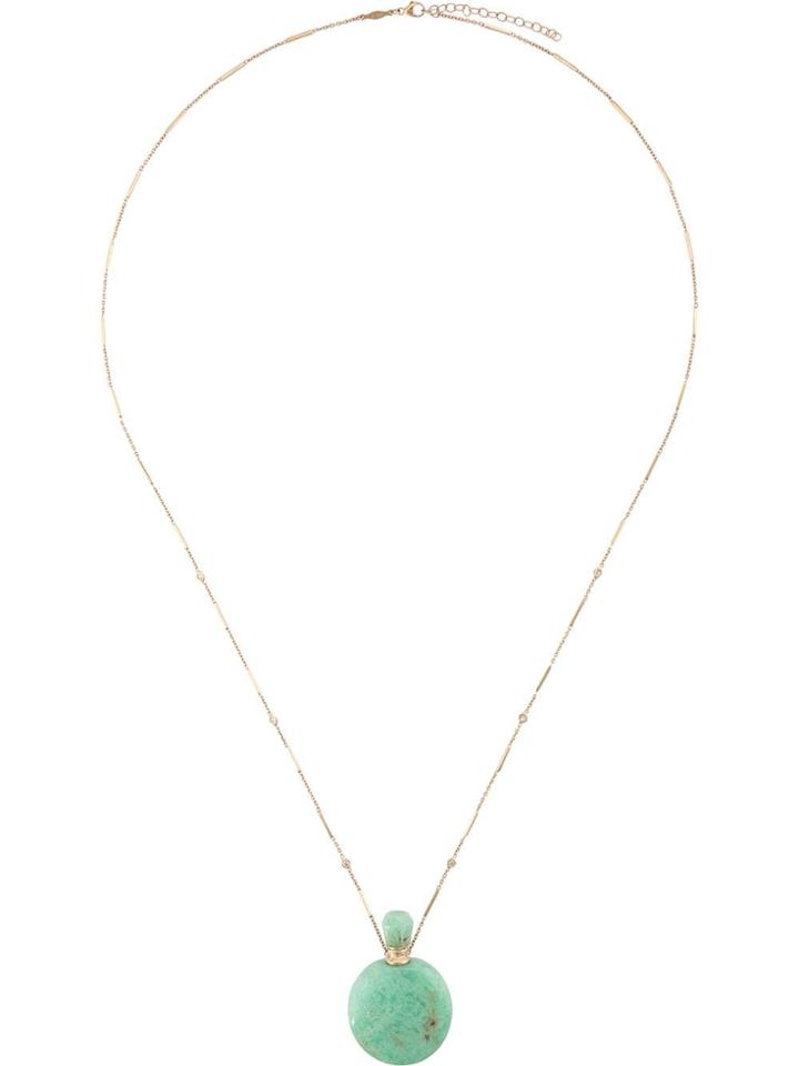 Jacquie Aiche 14kt Yellow Gold Round Chrysoprase Potion Bottle