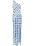Tufi Duek Long One Shoulder Dress - Blue