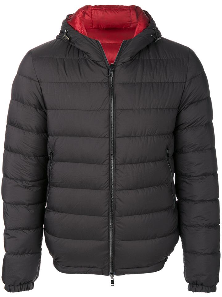 Herno Hooded Padded Coat - Grey