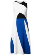 Narciso Rodriguez Triple-tone Dress, Women's, Size: 44, White, Spandex/elastane/silk/viscose