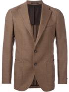 Tagliatore Woven Blazer, Men's, Size: 50, Nude/neutrals, Cupro/virgin Wool