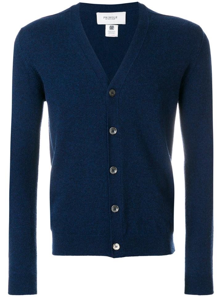 Pringle Of Scotland V-neck Cardigan - Blue