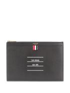 Thom Browne Paper Label Clutch - Black