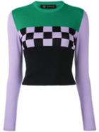 Versace Gridlock Jumper, Women's, Size: 42, Purple, Cotton/spandex/elastane/viscose