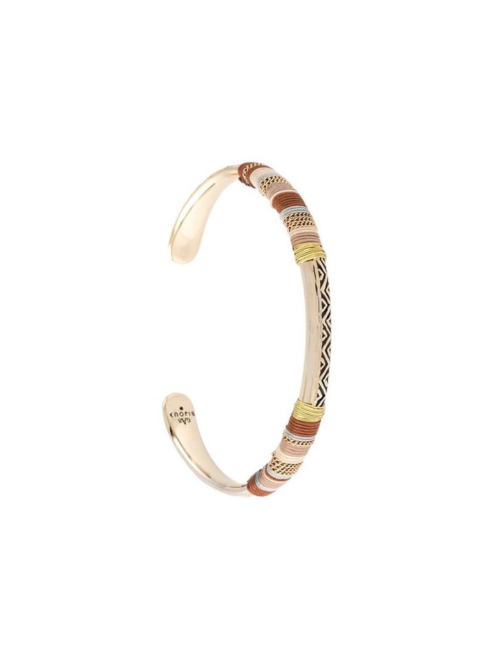 Gas Bijoux Adorned Bangle, Women's, Metallic