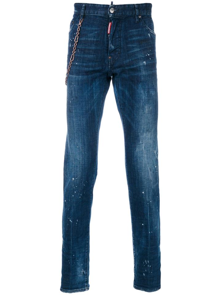 Dsquared2 Chain Strap Cool Guy Jeans - Blue