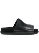 Ann Demeulemeester Flat Open-toe Slides - Black