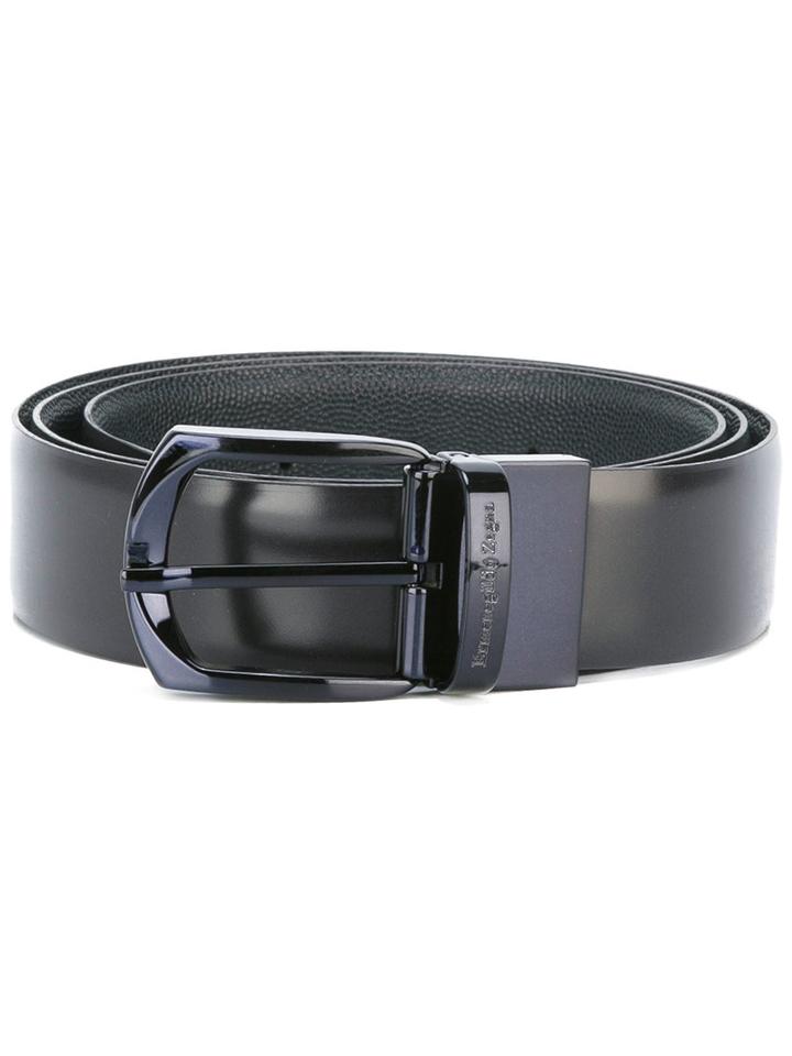 Ermenegildo Zegna - Skinny Belt - Men - Calf Leather - 110, Black, Calf Leather