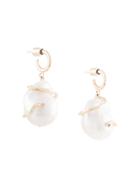 Meadowlark 9kt Yellow Gold Medusa Coiled Pearl Earrings - White