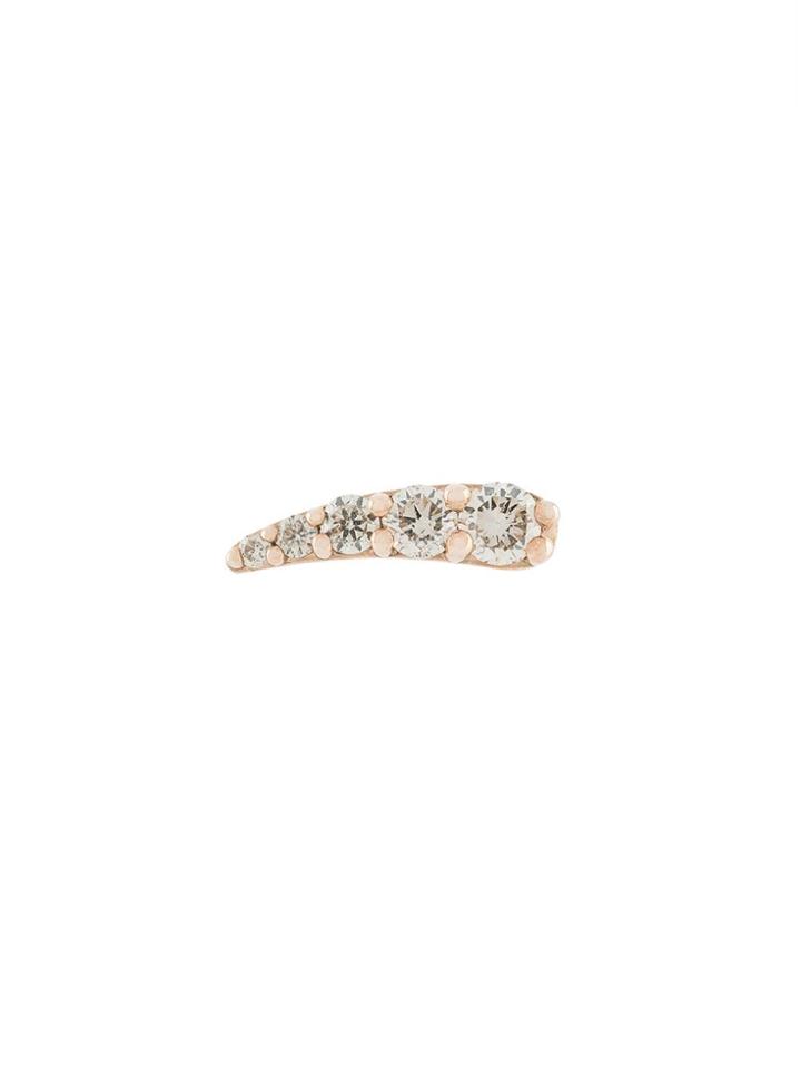 Cristina Ortiz Embellished Post Earring - Metallic