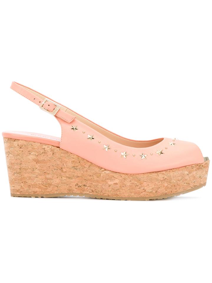 Jimmy Choo Praise 70 Sandals - Pink & Purple