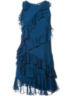 Cinq A Sept Frill Trim Dress - Blue