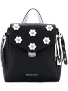 Michael Michael Kors Bristol Floral Appliqué Small Backpack - Black
