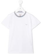 Armani Junior Logo T-shirt, Boy's, Size: 12 Yrs, White