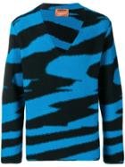Missoni Intarsia Knitted Jumper - Blue