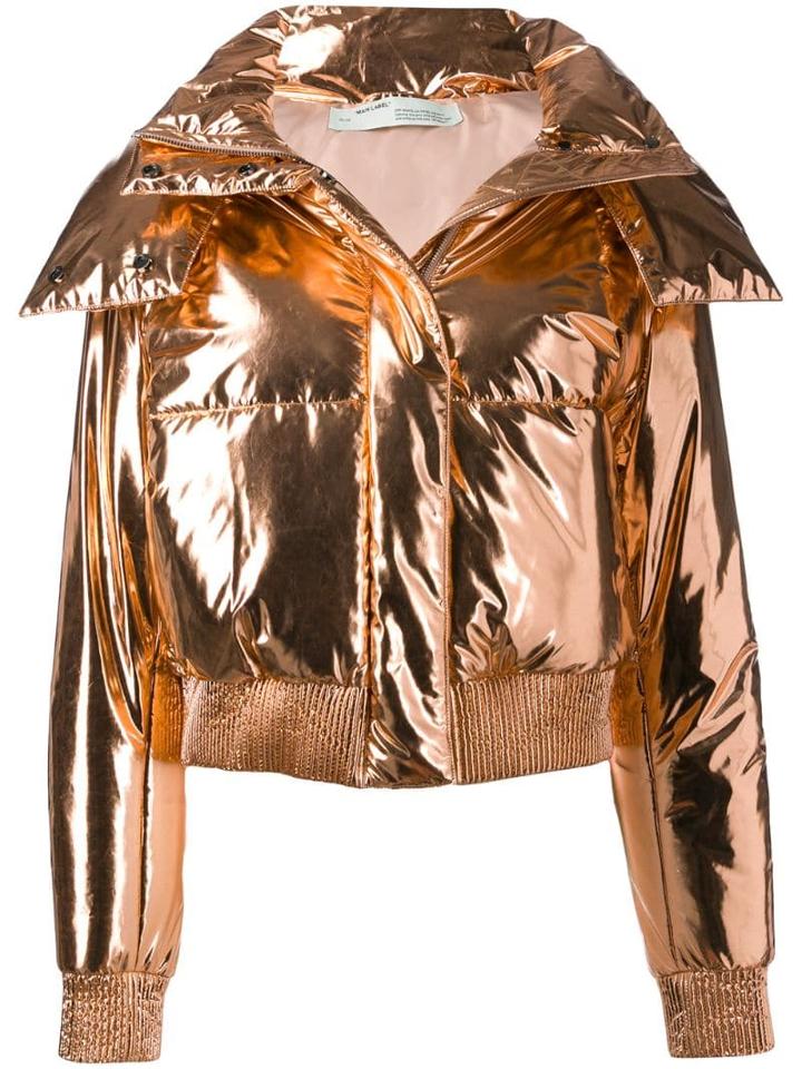 Off-white Down Puffer Jacket - Gold