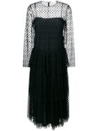 Red Valentino Tulle Layered Dress - Black