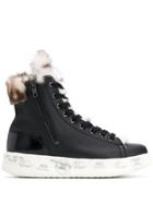 Premiata Edith Lined Hi-top Sneakers - Black