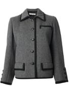 Yves Saint Laurent Vintage Braided Trim Jacket - Grey