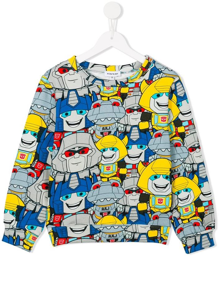 Au Jour Le Jour Kids Transformers Print Sweatshirt