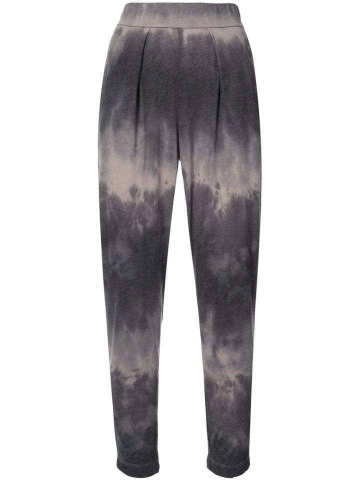 Raquel Allegra Camouflage Print Cropped Pants - Grey