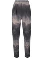 Raquel Allegra Camouflage Print Cropped Pants - Grey