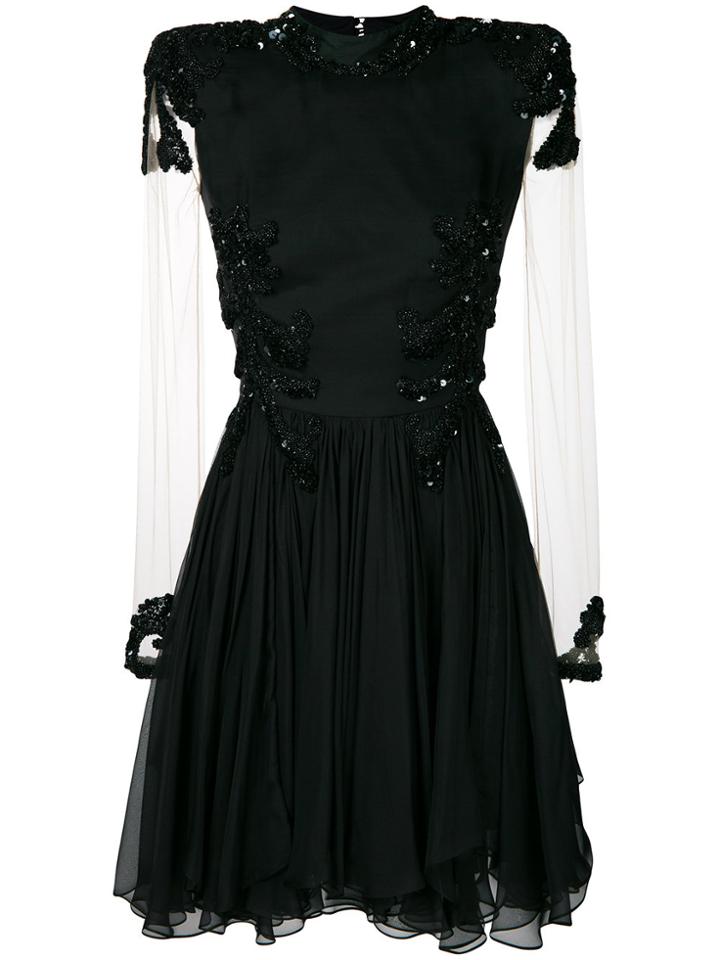 Parlor Embellished Dress - Black