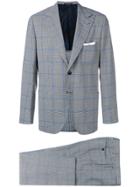 Kiton Checked Suit - Black