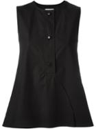 Lemaire Buttoned Blouse, Women's, Size: 34, Black, Cotton
