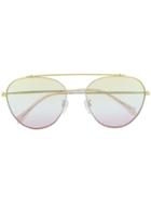 Zadig & Voltaire Round Aviator Sunglasses - Yellow