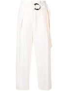 Petar Petrov Hayes High Waisted Tailored Trousers - White