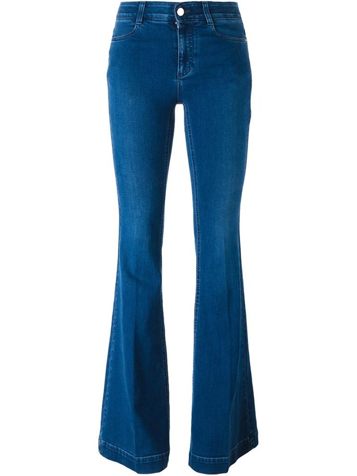 Stella Mccartney Flared Jeans, Women's, Size: 28, Blue, Cotton/polyester/spandex/elastane